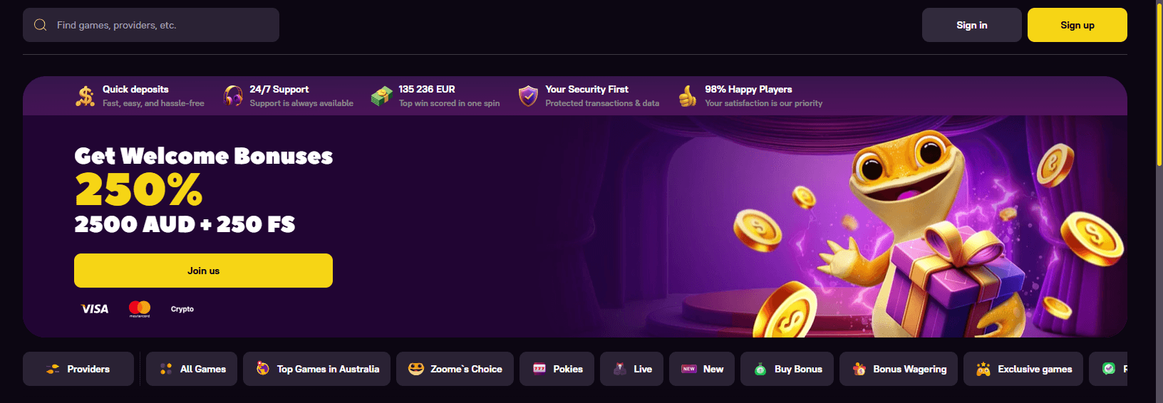 zoome casino picture